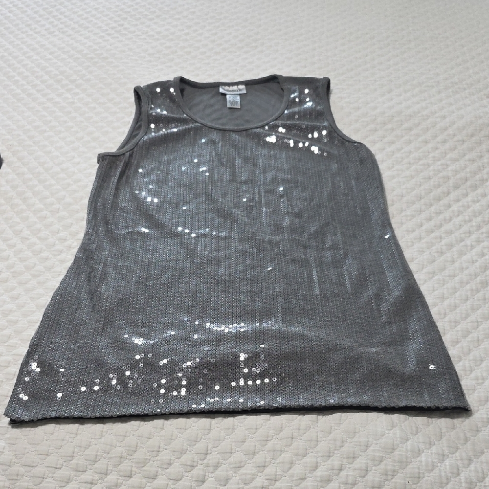 Chico's Gray Sleeveless Top